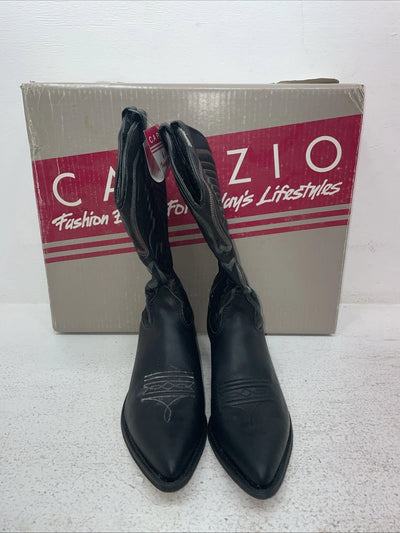 New Women’s Black Capezio Cowboy Boots. L 280 8 W. 1-97