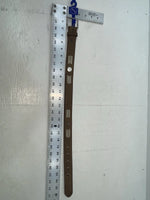 New Brown Genuine Leather 3D Weaved And Silver Pendent 20” Belt #3502 NN-86