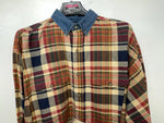 New Men’s Colored Plaid Panhandle Slim Long Sleeve Button Up Shirt L 3B-119