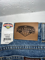 New Women’s Regular Diamond Cut Denim Jeans. 10x36 I-15
