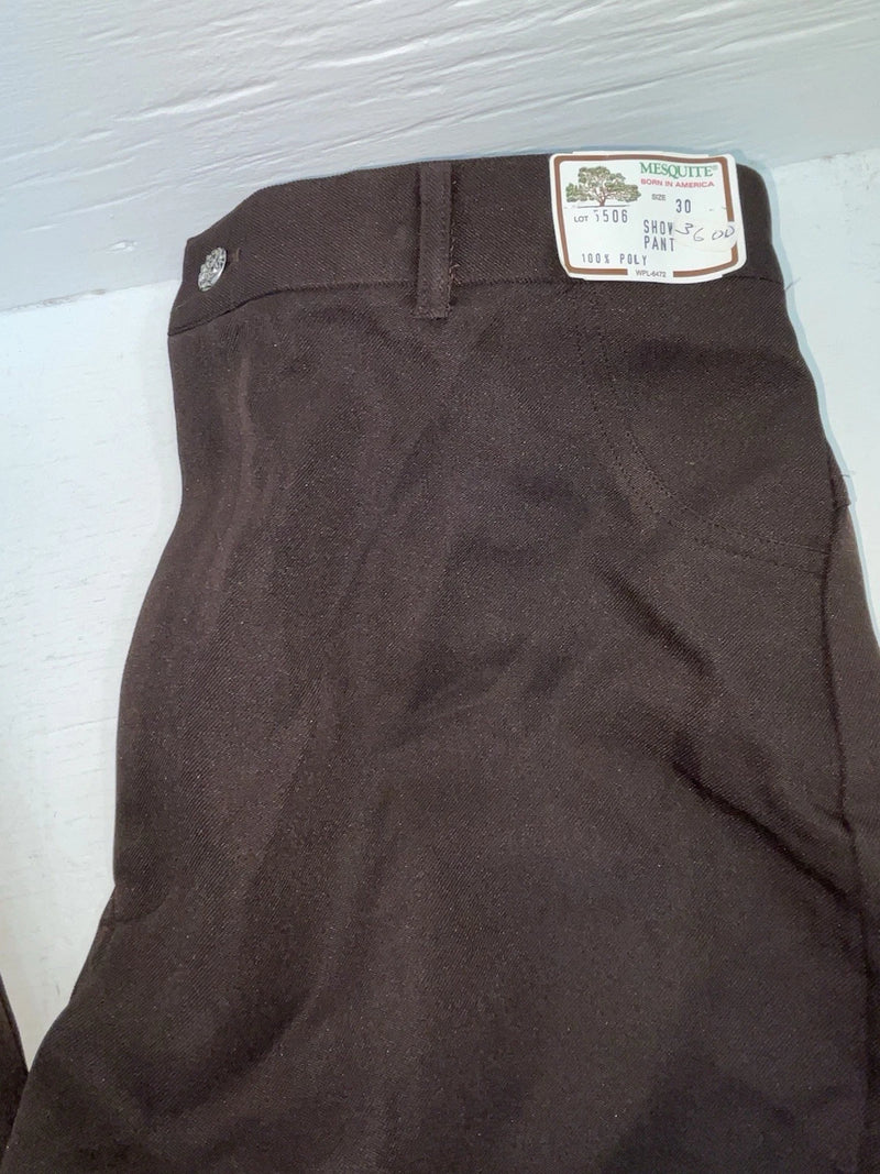 New Vintage Brown Mesquite Polyester Pants #5506 OO-82