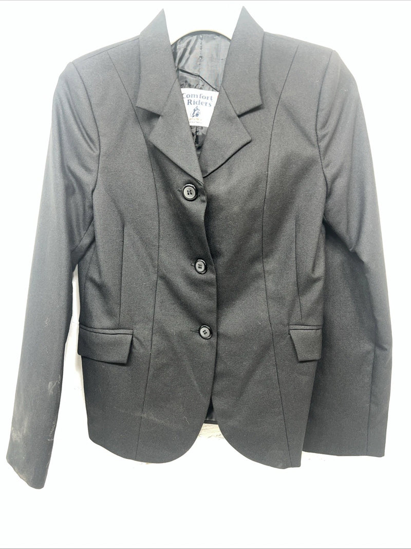 New Children’s Black Comfort Riders Show Jacket 16 #23-31001 II-605