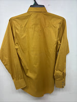 New Youths Tem Tex Yellow Long Sleeve Pearl Snap Size 18 DD-79