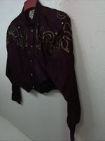 New Women’s Purple 1849 Authentic Ranchwear Short Show Jacket XS UU-73