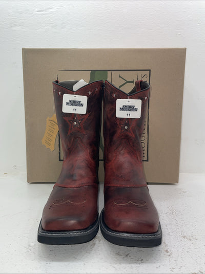 New Men’s Red Smoky Mountain Cowboy Boots. 6452 11 D. 8-82