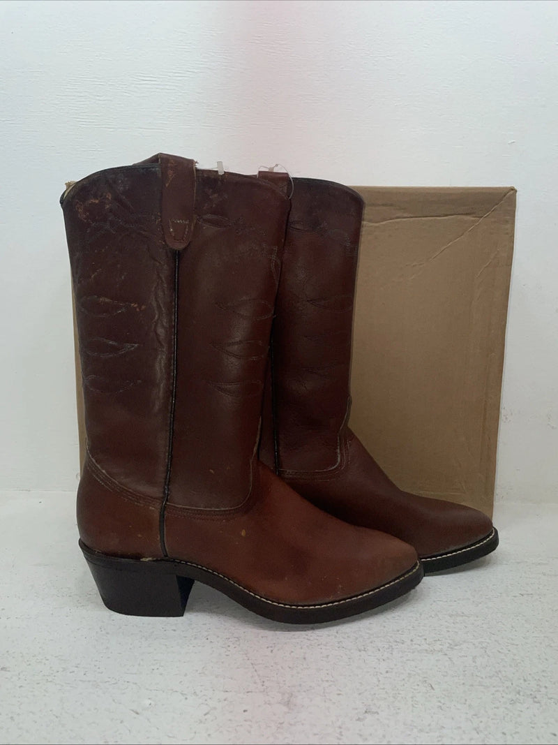 New Men’s Brown Texas Brand Cowboy Boots. 8031 8.5 8 1/2 D. 4-105