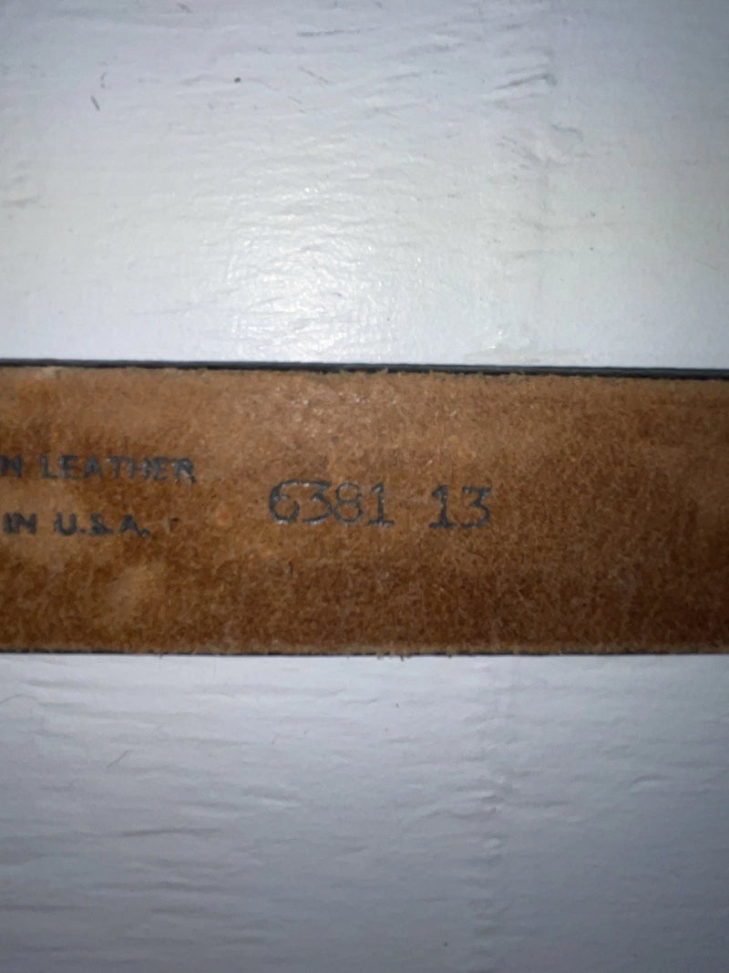 New Brown Genuine Leather Chambers Tooled 34” Belt #6381/13 Z-131