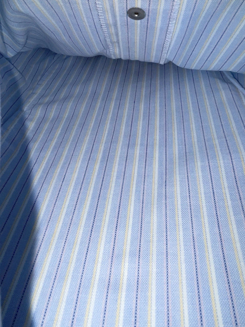 New Women’s Blue Striped H Bar C Long Sleeve Button Up Shirt #20119 3B-33