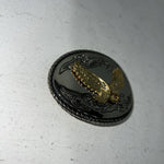 New Women’s Western Express Inc Gold Silver Buckle With Eagle. ME-30 A-129