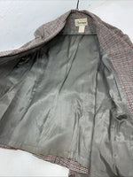 New Womens Red Plaid Bronson Work Blazer 13/14 #4400 UU-12