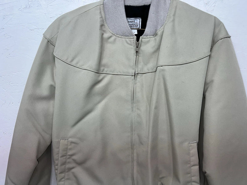 New Women’s HbarC California Ranchwear Tan Jacket Wool Medium BB-605