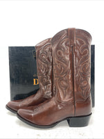 New Men’s Brown Dan Post Cowboy Boots. 2111 R 10 E W. 7-29