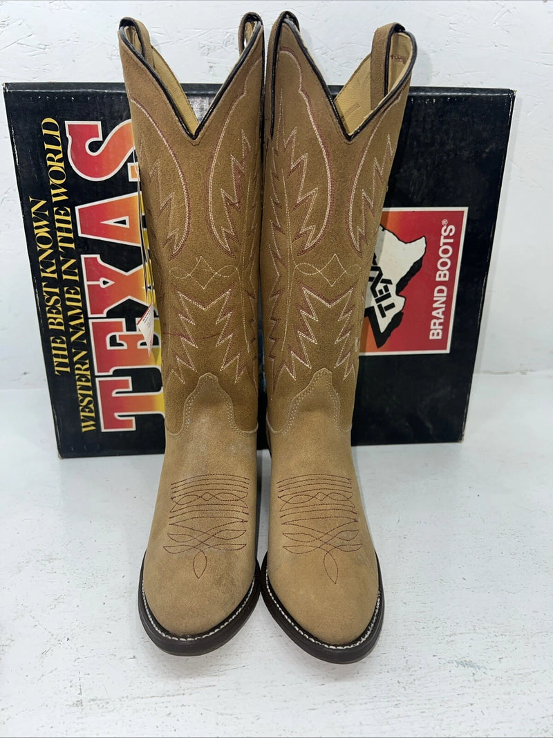 New Women’s Brown Texas Brand Cowboy Boots. 4906 6.5 6 1/2 M. 19-83