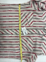 New Kids White Horse red Stripe Long Sleeve Pearl Snap XL DD-58