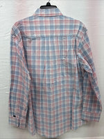 New Men’s ELY Cattleman Multicolor Stripe Long Sleeve Pearl Snap Large CC-20