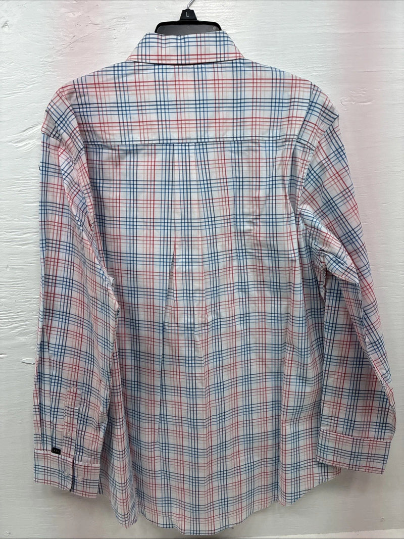New Men’s ELY Cattleman Multicolor Stripe Long Sleeve Pearl Snap Large CC-20