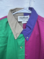 New Men’s San Angelo Multicolor Long Sleeve Button Up Large CC-27