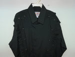 New Women’s Black Ely Country Charmer Long Sleeve Button Up Shirt M #14119 3B-35