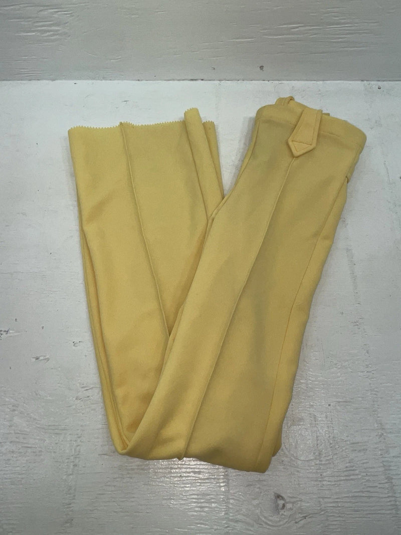 New Vintage Yellow Western Heritage Polyester Pants #G31 3A-89