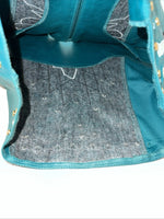New Women’s 1849 Authentic Ranchwear Blue Horse Western Show Vest Small G-603