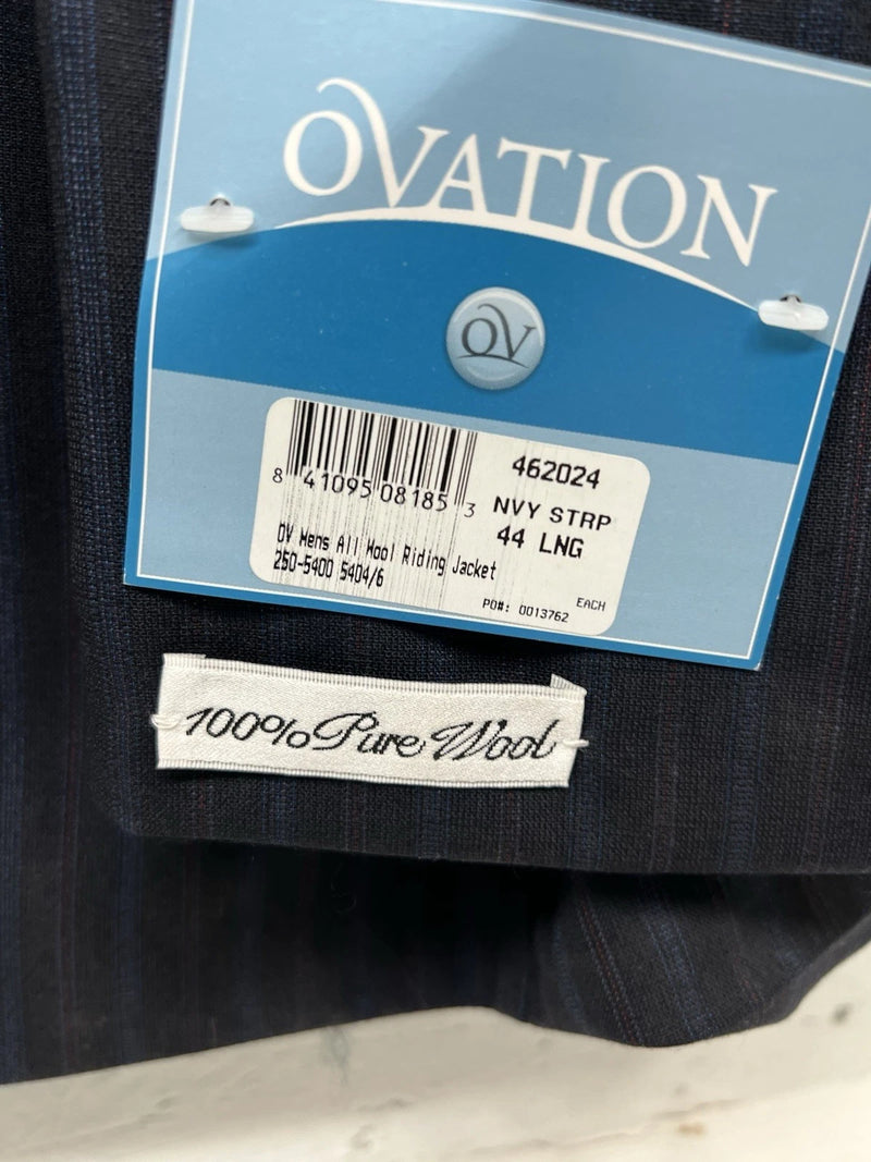 New Men’s Ovation Blue All Wool Riding Jacket 44L #462024 BB-600
