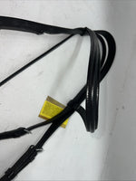 New Silver Fox Black Draft English Snaffle Bridle #20-8555-2 BB-35
