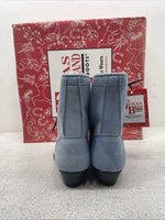 New Kids Blue Lace Up Texas Brand Cowboy Boots. C 9169161 3 D. 22-14