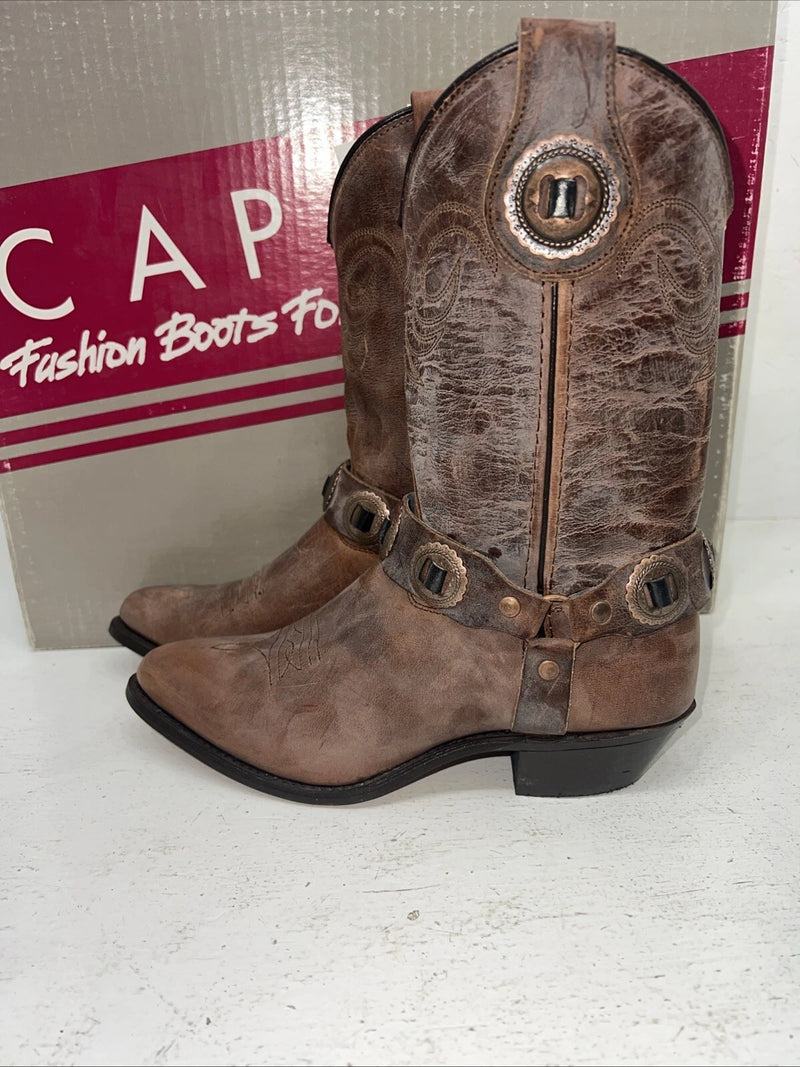 New Women’s Brown Capezio Cowboy Boots. L261 6 M. 19-51