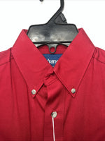 New Men’s Wrangler Red Long Sleeve Pearl Snap 14.5 X 33 Small A-201