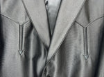 New Men’s Black Circle S Long Suit Coat 46L #CC5091 WW-58