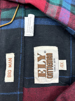 New Men’s ELY Cattleman Multiple Color Flannel Long Sleeve Pearl Snap 4XL E-86