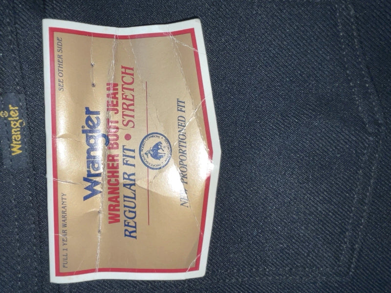 New Vintage Black Wrangler Polyester Pants #828K ZZ-34