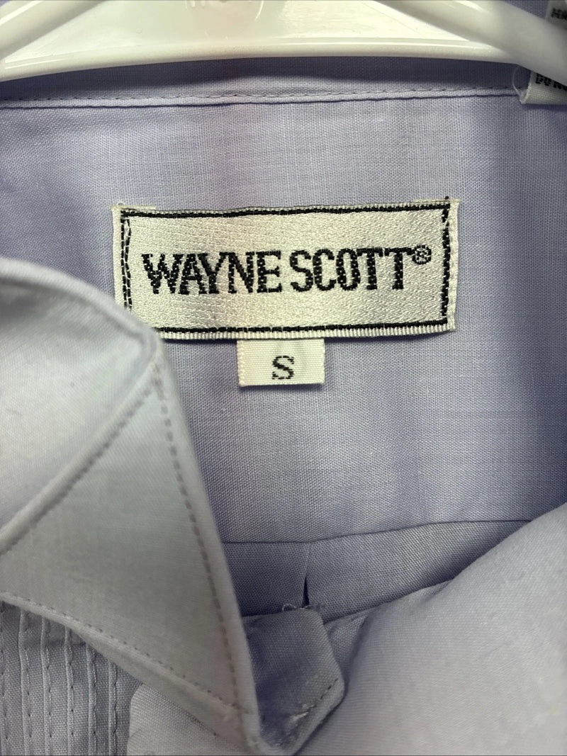 New Wayne Scott Purple Long Sleeve Button Up English Shirt Small X-94