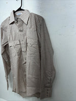 New Men’s Red Plaid Dickson-Jenkins Long Sleeve Pearl Snap Shirt. 15.5x34 M P-76