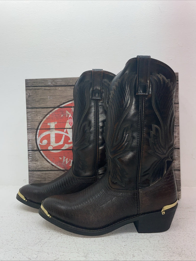 New Men’s Brown Laredo Cowboy Boots. 68082 9 E W. 3-72