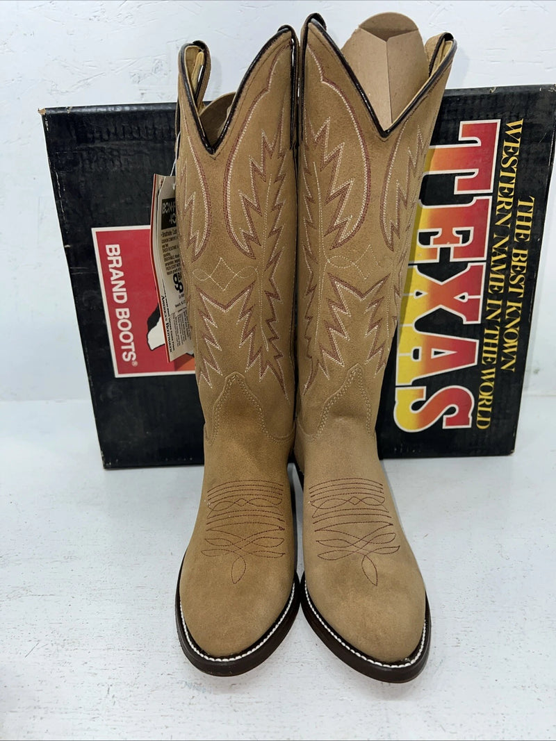 New Women’s Brown Texas Brand Cowboy Boots. 4906 6.5 6 1/2 M. 19-119