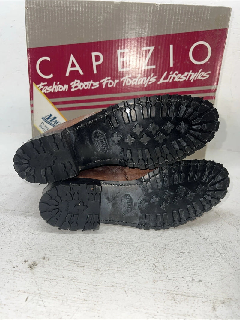 New Women’s Brown Lace Up Capezio Cowboy Boots. L 549 7.5 7 1/2 M. 17-63