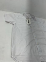 New Men’s White Cambrai Short Sleeve English Riding Shirt. Small G-37