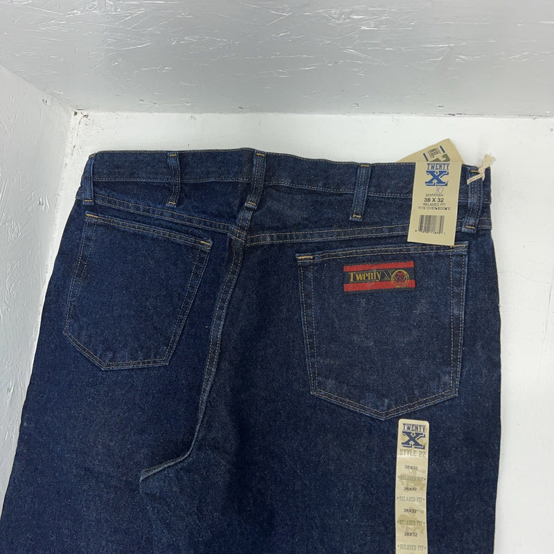 New Men’s Twenty X Relaxed Fit Denim Jeans. 38x32 I-18