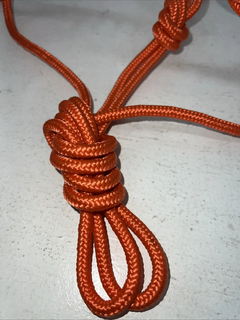 New Tough 1 Orange Rope Training Halter #50-1090 G-511