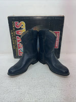 New Kids Navy Texas Brand Cowboy Boots. 3207 2 D. 23-142