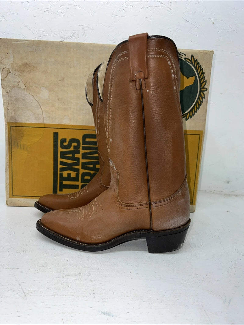 New Women’s Brown Texas Brand Cowboy Boots. 6 N. 20-112