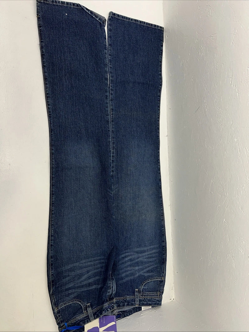 New Women’s Wrangler Mid Rise Regular Fit Denim Jeans. 13/14x36 L-13