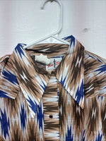 New Women’s Tem Tex Multicolor Long Sleeve Pearl Snap Size 38 KK-102