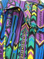 New Men’s Multicolor Wrangler Button Up Long Sleeve Shirt. 16.5x35 L P-66