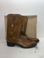 New Men’s Brown Texas Brand Cowboy Boots. 110651 13 D. 10-37