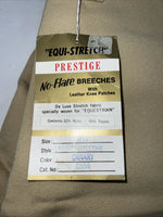 New Women’s Tan Equestrian Equi-stretch No Flare English Breeches. 24 R C-43 