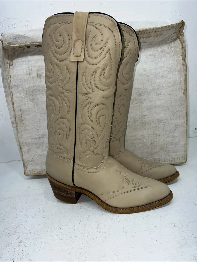 New Women’s Tan Texas Brand Cowboy Boots. L 140 6.5 6 1/2 M. 18-11