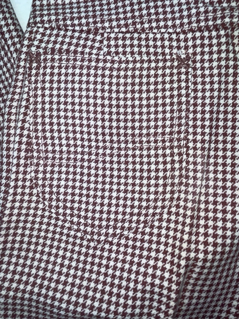 New Vintage Red And White Checkered Lee Polyester Pants #2600362 SS-84