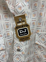 New Men’s Dickson Jenkins White Design Long Sleeve Pearl Snap 17.5 XL CC-57